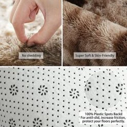 TANABATA Tapis Chambre Shaggy, Soft Tapis à Poils Longs, Tapis Salon, Moelleux Tapis Extra Doux & Confortable, Tapis Intérieur Moelleux Épais, Pour Salon Chambre Filles Enfants (Marron, 120*160cm) 7 TANABATA Tapis Chambre Shaggy, Soft Tapis à Poils Longs, Tapis Salon, Moelleux Tapis Extra Doux & Confortable, Tapis Intérieur Moelleux Épais, Pour Salon Chambre Filles Enfants (Marron, 120*160cm) -Tapis et paillasson Soldes 53350520 3
