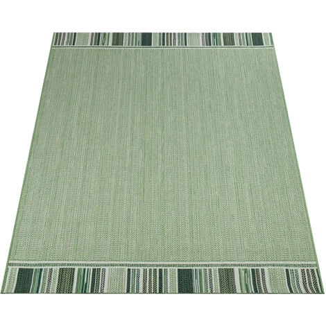 Paco Home Tapis Intérieur Extérieur Vert Beige Balcon Terrasse Tissé Résistant Intempéries 80x150 Cm 2 Paco Home Tapis Intérieur Extérieur Vert Beige Balcon Terrasse Tissé Résistant Intempéries 80x150 Cm – Image 2
