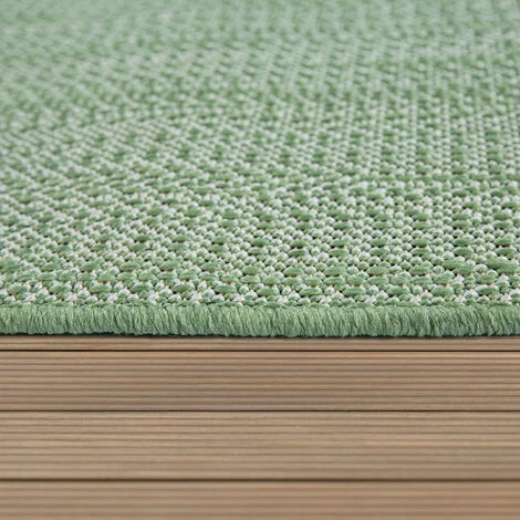 Paco Home Tapis Intérieur Extérieur Vert Beige Balcon Terrasse Tissé Résistant Intempéries 80x150 Cm 3 Paco Home Tapis Intérieur Extérieur Vert Beige Balcon Terrasse Tissé Résistant Intempéries 80x150 Cm – Image 3