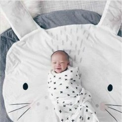 READCLY Tapis D'éveil En Coton Pour Bébé - Grand, Doux Et Rembourré - 90 x 90 cm 8 READCLY Tapis D'éveil En Coton Pour Bébé - Grand, Doux Et Rembourré - 90 x 90 cm -Tapis et paillasson Soldes 53369113 4