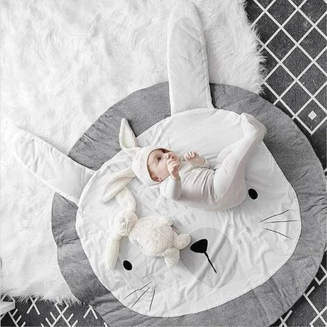 READCLY Tapis D'éveil En Coton Pour Bébé - Grand, Doux Et Rembourré - 90 x 90 cm 5 READCLY Tapis D'éveil En Coton Pour Bébé - Grand, Doux Et Rembourré - 90 x 90 cm – Image 5