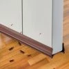 ALMI Bande InsonoriséE De Bas De Porte Bouchon De Porte Coupe-Vent Peut Efficacement Empêcher Le Vent, Poussière, Insectes Et L'isolation Phonique (Double, Brown)