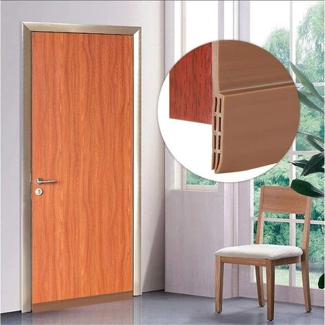 ALMI Bas De Porte Anti Froid Boudin De Porte Anti Froid 100 X 5 Cm Bas De Porte Adhésif Anti Bruit Isolant Thermique Coupe-vent Bande D'étanchéité En Silicone Souple Pour Anti Souris Anti Insects(Marron) 2 ALMI Bas De Porte Anti Froid Boudin De Porte Anti Froid 100 X 5 Cm Bas De Porte Adhésif Anti Bruit Isolant Thermique Coupe-vent Bande D'étanchéité En Silicone Souple Pour Anti Souris Anti Insects(Marron) – Image 2