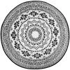 Tapis De Jardin Rond 180 X 180 Cm. Noir. Marque : Esschert Design. Réf. : OC18 - Noir