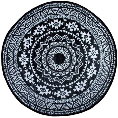 Tapis De Jardin Rond 180 X 180 Cm. Noir. Marque : Esschert Design. Réf. : OC18 - Noir 2 Tapis De Jardin Rond 180 X 180 Cm. Noir. Marque : Esschert Design. Réf. : OC18 - Noir – Image 2