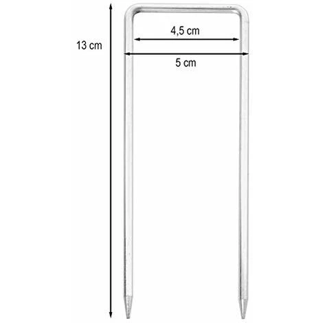 NOVA Ensemble De 4 Piquets Pour Les Clôtures De Matériaux Métalliques Hauteur 13cm 4 NOVA Ensemble De 4 Piquets Pour Les Clôtures De Matériaux Métalliques Hauteur 13cm – Image 4