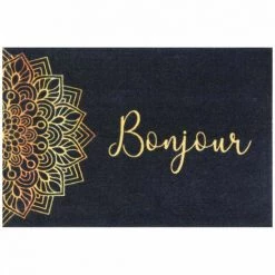 IDMAT Tapis Absorbant Boston Bonjour Mandala 50x80cm