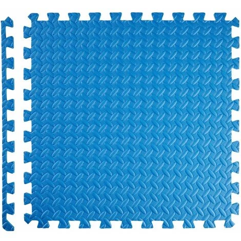 HELLOSHOP26 Ensemble De 12 Dalles Carrées Eva Tapis De Sol Sport Bleu - Bleu 5 HELLOSHOP26 Ensemble De 12 Dalles Carrées Eva Tapis De Sol Sport Bleu - Bleu – Image 5