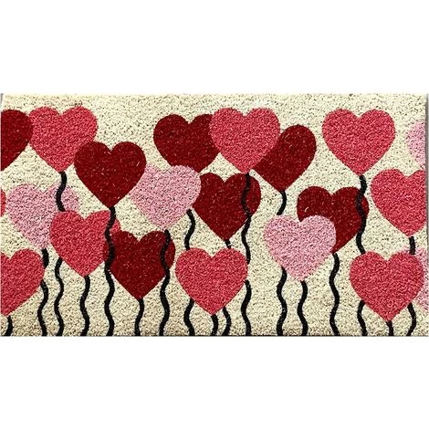 Baroni Home Paillasson De Jardin En Coco Avec Base En PVC Peint à La Main Dépeignant Pelouse De Cœur 70X40X2 Cm. Facile à Nettoyer Et Ultrarésistant 1 Baroni Home Paillasson De Jardin En Coco Avec Base En PVC Peint à La Main Dépeignant Pelouse De Cœur 70X40X2 Cm. Facile à Nettoyer Et Ultrarésistant
