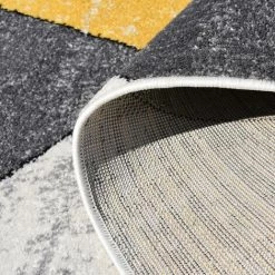 JADOREL Tapis Salon 240x320 Cm Rectangulaire ROSALINE Jaune Entrée Adapté Au Chauffage Par Le Sol - Jaune -Tapis et paillasson Soldes 53715864 3