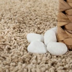 Paco Home Tapis Salle De Bain Moderne Uni Poils Longs Tapis De Bain Antidérapant Beige 60x100 Cm -Tapis et paillasson Soldes 53805288 3