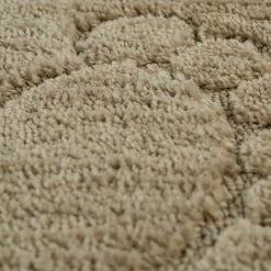 Paco Home Tapis Salle De Bain Moderne Antidérapant Tapis De Bain Empreintes De Pas Uni Beige 70x120 Cm -Tapis et paillasson Soldes 53805297 3