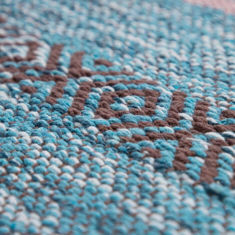 Paco Home Tapis De Salon Moderne Aspect Rayures Avec Franges Coton Tapis Tissé Vert 60x110 Cm 3 Paco Home Tapis De Salon Moderne Aspect Rayures Avec Franges Coton Tapis Tissé Vert 60x110 Cm – Image 3