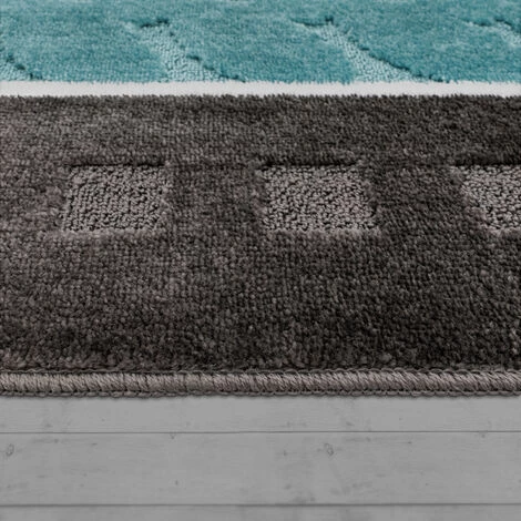 Paco Home Tapis De Bain, Tapis Poils Ras Pour Salle De Bain Avec Motif, Look 3D Gris Bleu 70x120 Cm 2 Paco Home Tapis De Bain, Tapis Poils Ras Pour Salle De Bain Avec Motif, Look 3D Gris Bleu 70x120 Cm – Image 2