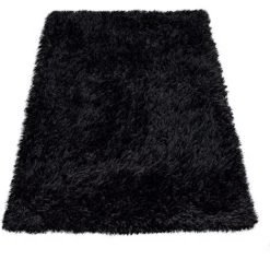 Paco Home Tapis De Bain Moderne Salle De Bain Tapis Shaggy Moelleux Doux Uni Noir 40x55 Cm -Tapis et paillasson Soldes 53856791 4