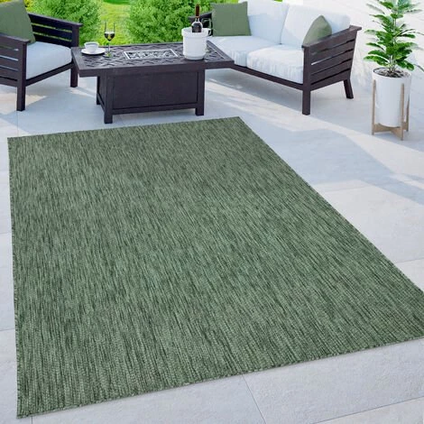 Paco Home Tapis Intérieur Et Extérieur Balcon Terrasse Tapis Cuisine Monochrome Moucheté 60x100 Cm, Vert 1 Paco Home Tapis Intérieur Et Extérieur Balcon Terrasse Tapis Cuisine Monochrome Moucheté 60x100 Cm, Vert