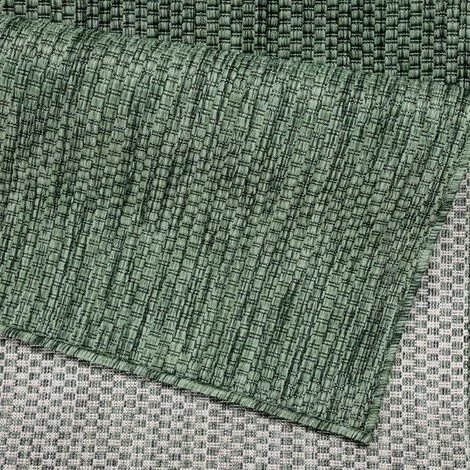 Paco Home Tapis Intérieur Et Extérieur Balcon Terrasse Tapis Cuisine Monochrome Moucheté 60x100 Cm, Vert 5 Paco Home Tapis Intérieur Et Extérieur Balcon Terrasse Tapis Cuisine Monochrome Moucheté 60x100 Cm, Vert – Image 5