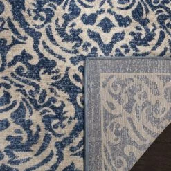 Tapis D'intérieur Traditionnel Tissé à La Puissance, Collection Brentwood, BNT810, En Bleu Marine & Crème, 91 X 152 Cm Par SAFAVIEH - Bleu Marine & Crème -Tapis et paillasson Soldes 53861369 4