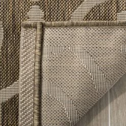 Tapis D'intérieur/extérieur Treillis Tissé à La Puissance, Collection Cour, CY6926, En Marron & Beige, 79 X 152 Cm Par SAFAVIEH - Marron & Beige -Tapis et paillasson Soldes 53862171 4