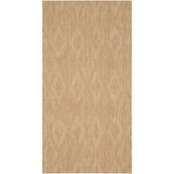 Tapis D'intérieur/extérieur Contemporain Tissé à La Puissance, Collection Cour, CY8522, En Beige, 79 X 152 Cm Par SAFAVIEH - Beige