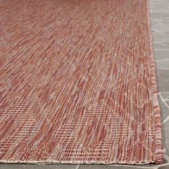 Tapis D'intérieur/extérieur Contemporain Tissé à La Puissance, Collection Cour, CY8522, En Rouge & Rouge, 79 X 152 Cm Par SAFAVIEH - Rouge & Rouge -Tapis et paillasson Soldes 53862274 3