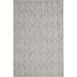 Tapis D'intérieur/extérieur Contemporain Tissé à La Puissance, Collection Cour, CY8522, En Gris, 79 X 152 Cm Par SAFAVIEH - Gris