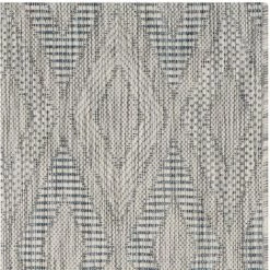 Tapis D'intérieur/extérieur Contemporain Tissé à La Puissance, Collection Cour, CY8522, En Gris, 79 X 152 Cm Par SAFAVIEH - Gris -Tapis et paillasson Soldes 53862278 5