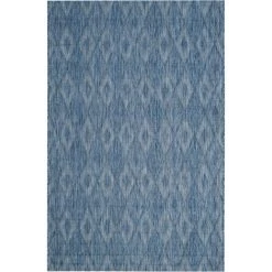 Tapis D'intérieur/extérieur Contemporain Tissé à La Puissance, Collection Cour, CY8522, En Bleu Marine, 79 X 152 Cm Par SAFAVIEH - Bleu Marine