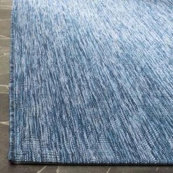 Tapis D'intérieur/extérieur Contemporain Tissé à La Puissance, Collection Cour, CY8522, En Bleu Marine, 79 X 152 Cm Par SAFAVIEH - Bleu Marine -Tapis et paillasson Soldes 53862284 3