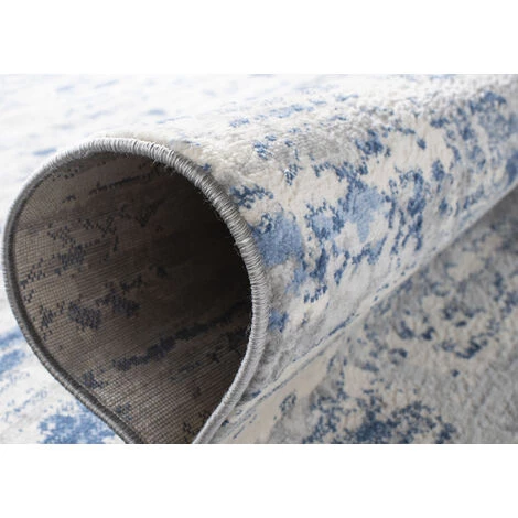 Tapis D'intérieur Abstrait Tissé à La Puissance, Collection Jaspe, JSP107, En Ivoire & Bleu, 122 X 183 Cm Par SAFAVIEH - Ivoire & Bleu 5 Tapis D'intérieur Abstrait Tissé à La Puissance, Collection Jaspe, JSP107, En Ivoire & Bleu, 122 X 183 Cm Par SAFAVIEH - Ivoire & Bleu – Image 5
