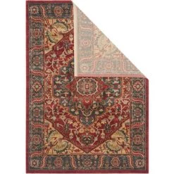 Tapis D'intérieur Traditionnel Tissé à La Puissance, Collection Mahal, MAH621, En Bleu Marine & Rouge, 122 X 170 Cm Par SAFAVIEH - Bleu Marine & Rouge -Tapis et paillasson Soldes 53862937 5