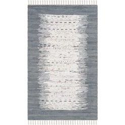 Tapis D'intérieur Moderne Tissé Plat, Collection Montauk, MTK711, En Ivoire & Gris, 91 X 152 Cm Par SAFAVIEH - Ivoire & Gris