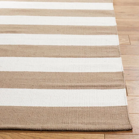 Tapis D'intérieur Moderne Tissé Plat, Collection Montauk, MTK712, En Sable & Ivoire, 91 X 152 Cm Par SAFAVIEH - Sable & Ivoire 3 Tapis D'intérieur Moderne Tissé Plat, Collection Montauk, MTK712, En Sable & Ivoire, 91 X 152 Cm Par SAFAVIEH - Sable & Ivoire – Image 3