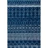 Tapis D'intérieur Bohème Chic Tissé à La Puissance, Collection Tulum, TUL229, En Bleu Marine & Ivoire, 160 X 229 Cm Par SAFAVIEH - Bleu Marine & Ivoire