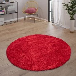 Paco Home Tapis Shaggy Tapis De Salon Poil Long Doux Moderne Motif Monochrome Rouge 80x150 Cm 7 Paco Home Tapis Shaggy Tapis De Salon Poil Long Doux Moderne Motif Monochrome Rouge 80x150 Cm -Tapis et paillasson Soldes 53932040 3
