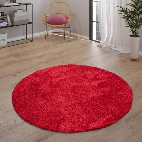 Paco Home Tapis Shaggy Tapis De Salon Poil Long Doux Moderne Motif Monochrome Rouge 80x150 Cm 3 Paco Home Tapis Shaggy Tapis De Salon Poil Long Doux Moderne Motif Monochrome Rouge 80x150 Cm – Image 3