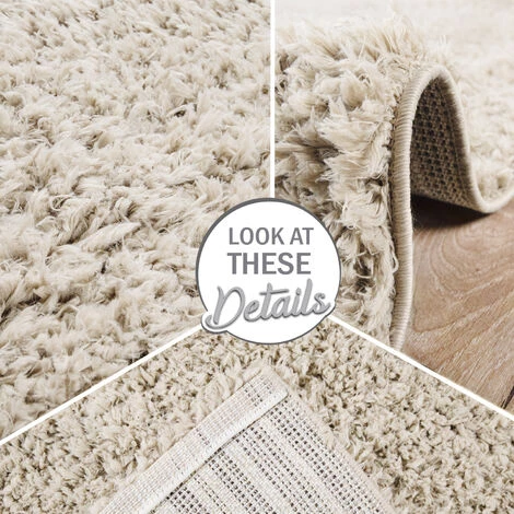 Paco Home Tapis À Poils Hauts, Tapis Flokati Douillet Moderne, Uni En Beige 60x100 Cm 5 Paco Home Tapis À Poils Hauts, Tapis Flokati Douillet Moderne, Uni En Beige 60x100 Cm – Image 5