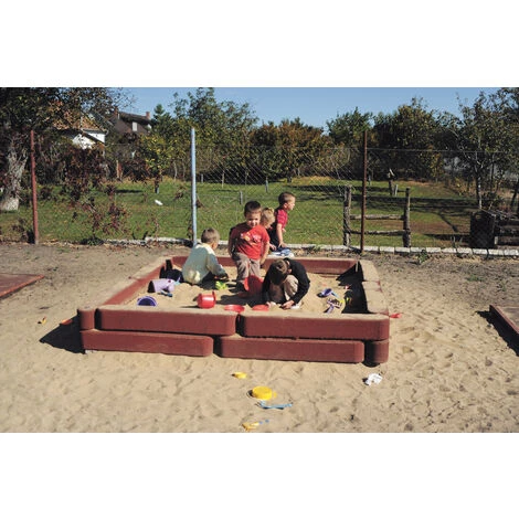 GREENTYRE Bordure De Bac à Sable En Caoutchouc / Bord De Retenue - 100 X 15 X 15 Cm - Noir 2 GREENTYRE Bordure De Bac à Sable En Caoutchouc / Bord De Retenue - 100 X 15 X 15 Cm - Noir – Image 2