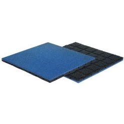 GRANUGREEN Dalle En Caoutchouc Avec Connecteurs - 50 X 50 Cm - 30 Mm D'épaisseur - Bleu