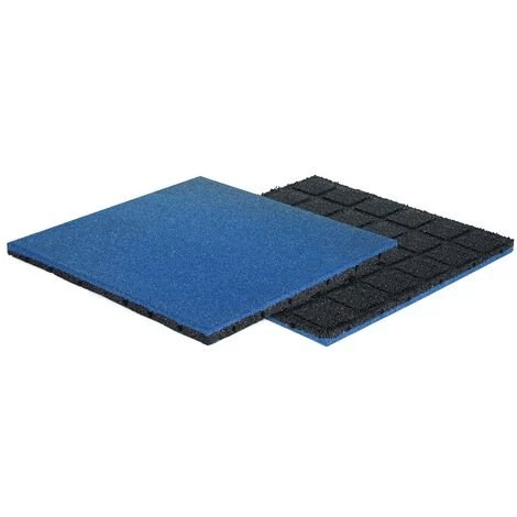 GRANUGREEN Dalle En Caoutchouc Avec Connecteurs - 50 X 50 Cm - 30 Mm D'épaisseur - Bleu 1 GRANUGREEN Dalle En Caoutchouc Avec Connecteurs - 50 X 50 Cm - 30 Mm D'épaisseur - Bleu
