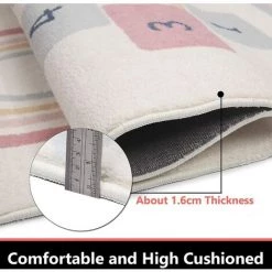 LOKHOM Tapis Enfant Tapis Puzzle 70 X 160 CM Tapis D Eveille Bebe Tapis De Sol Arc-en-ciel Doux Et Durable Tapis De Jeu Pour Enfant Pour Chambre ¨¤ Coucher, Salle De Jeux, Cr¨¨che, Cadeau Pour Filles Et Gar?ons (color¨¦) -Tapis et paillasson Soldes 54009416 4