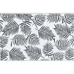 Hommoo Tapis D'exterieur Blanc Et Noir 80x150 Cm PP 9 Hommoo Tapis D'exterieur Blanc Et Noir 80x150 Cm PP -Tapis et paillasson Soldes 54062448 5
