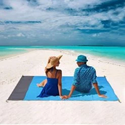 CADEAUX Tapis De Plage Anti Sable 200 * 140cm, Portable Imperméable Couverture De Pique Nique Pour Camping, Picnic, Voyage Ect Les Èvénements En Extérieur -Tapis et paillasson Soldes 54078582 3