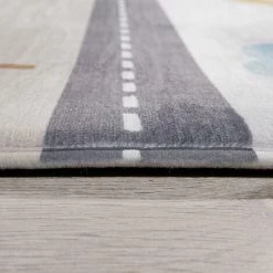 Paco Home Tapis Enfant Tapis Chambre Enfant Voitures Rue Motif Montagne Nuage Crème Bleu 120x160 Cm -Tapis et paillasson Soldes 54127564 3