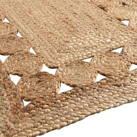 DOUCEUR D'INTÉRIEUR Tapis Rectangle 60x90 Cm Balita Jute Ajourée - Beige 2 DOUCEUR D'INTÉRIEUR Tapis Rectangle 60x90 Cm Balita Jute Ajourée - Beige – Image 2
