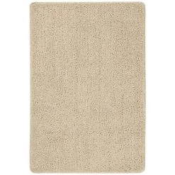 VidaXL Tapis Shaggy Antidérapant Crème 140x200 Cm - Crème
