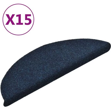 Hommoo Tapis D'escalier Autocollants 15 Pcs Bleu 56x17x3 Cm Aiguillete 2 Hommoo Tapis D'escalier Autocollants 15 Pcs Bleu 56x17x3 Cm Aiguillete – Image 2