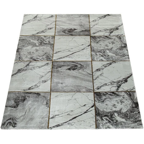 Paco Home Tapis Salon Or Gris Motif Diamants Doux Marbre Design Moucheté À Poil Court 80x150 Cm 5 Paco Home Tapis Salon Or Gris Motif Diamants Doux Marbre Design Moucheté À Poil Court 80x150 Cm – Image 5