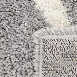 Paco Home Tapis Poils Longs Tapis Salon Shaggy Motif Scandinave Motif Diamant Gris Blanc 60x100 Cm -Tapis et paillasson Soldes 54422399 5