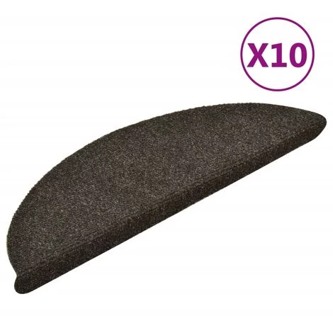 TRUE DEAL Tapis Autoadhésifs De Marches 10 Pcs Marron Clair 56x17x3 Cm 2 TRUE DEAL Tapis Autoadhésifs De Marches 10 Pcs Marron Clair 56x17x3 Cm – Image 2